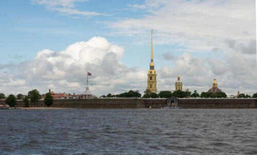 St. Petersburg. Peter and Paul Fortress on the Neva River.